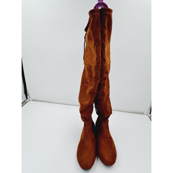 Dream Pairs Pauline Camel flat over knee high boots 9 - Picture 3 of 9